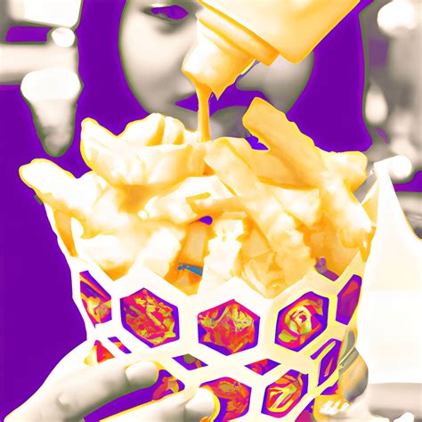 Basket of Fries with Dipping Sauce · Creative Fabrica