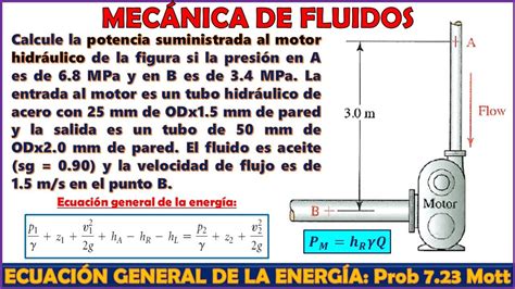 C Lculo De Potencia Suministrada Por Un Fluido A Un Motor Hidr Ulico