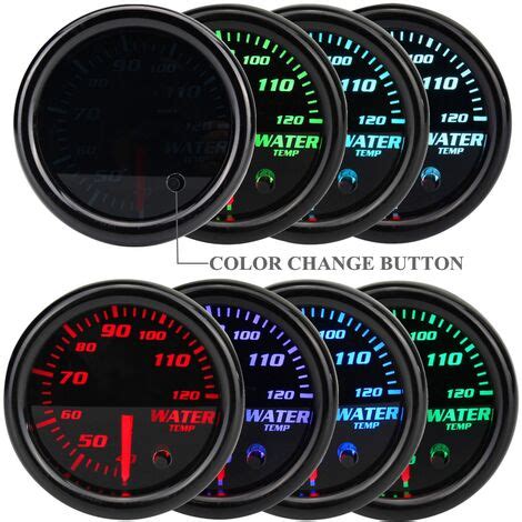 Universal Car Auto Inch Mm Led Gauge Boost Bar Psi Water Temp Oil