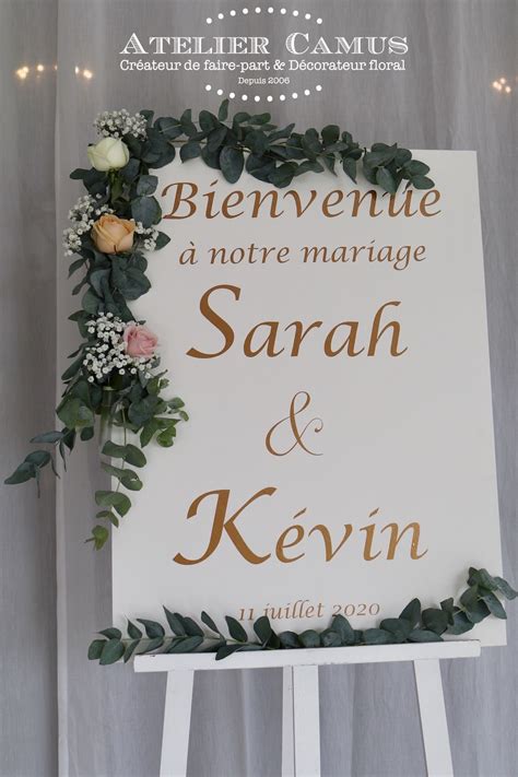 Affiche Bienvenue Mariage Affiches De Mariage Panneau De Bienvenue