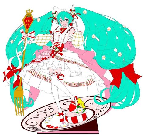 Strawberry Miku Papercraft