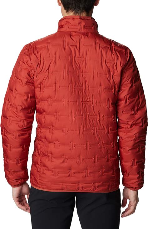 Columbia Mens Delta Ridge Down Hooded Jacketwarp Red Columbia Outlet