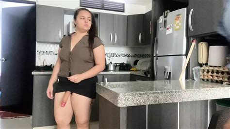 Your New Babysitters Fuck With Strap On In The Kitchen Amateur Porn