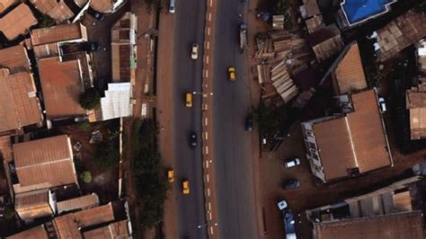 Aerial View Above Cars On Road Stock Footage Video (100% Royalty-free) 1100814411 | Shutterstock