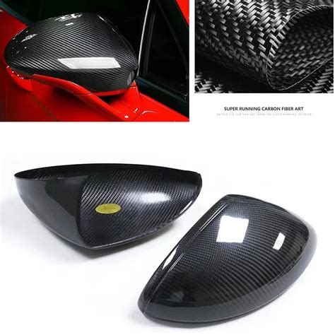 For Porsche Boxster Cayman Real Carbon Fiber Mirror Cover