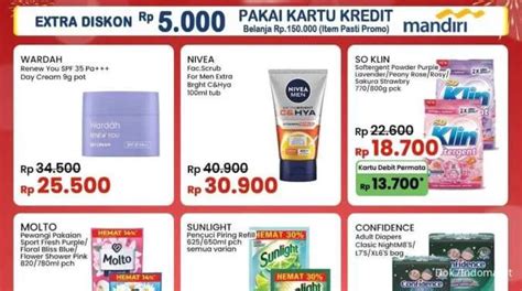 Promo Jsm Indomaret Januari Produk Perawatan Tubuh Harga