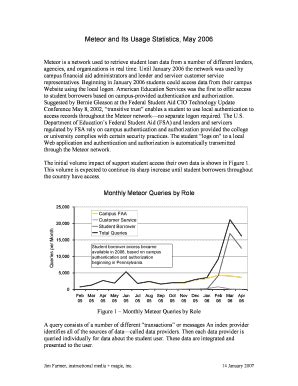 Fillable Online Meteor And Its Usage Statistics May 2006 RBN1B Form