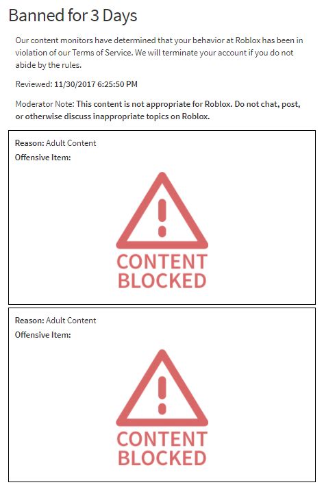 Ability To View Content Blocked Reasons For A Ban Website Features