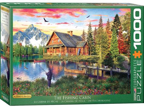 JIGSAW PUZZLE - THE FISHING CABIN 1000 PIECE - EUROGRAPHICS