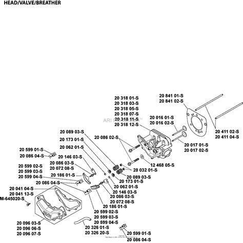 Kohler SV620 0215 MTD 22 HP 16 4 KW Parts Diagram For Head Valve