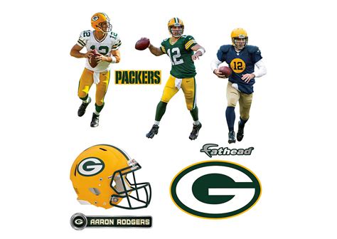 Aaron Rodgers Hero Pack Wall Decal Set | Shop Fathead® for Green Bay ...