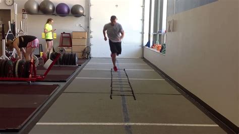 Agility Ladder Single Leg Zig Zag Hop And Stick Youtube