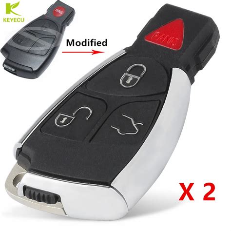 Keyecu Pcs Modified Smart Remote Key Shell Case Button Panic For