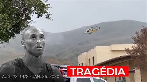 Kobe Bryant ex jogador de basquete da NBA morreu Vídeo do local do