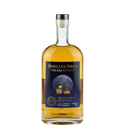 Whisky Polska Kraftowa Single Malt Rozlana Nocą 07l