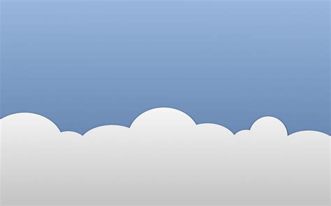 White cloud illustration, blue, white, clouds, minimalism HD wallpaper ...