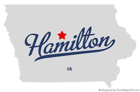 Map of Hamilton, Hamilton County, IA, Iowa