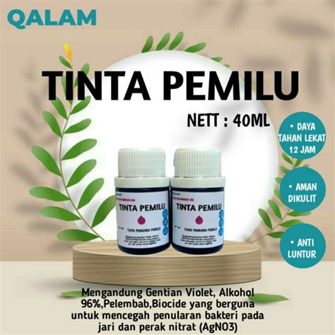 Jual Tinta Pemilu Tinta Penanda Pemilu Tinta KPU Pilkada Pemilihan Osis ...