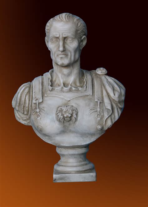 Vendita BUSTO DI GIULIO CESARE IN MARMO RICOMPOSTO H Cm 25 Studio