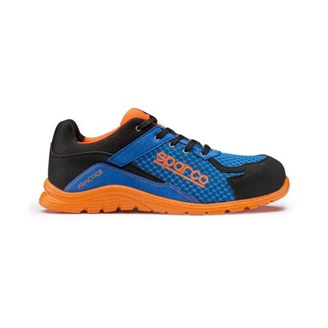 Chaussure De S Curit S Sparco Practice Noir Bleu Orange