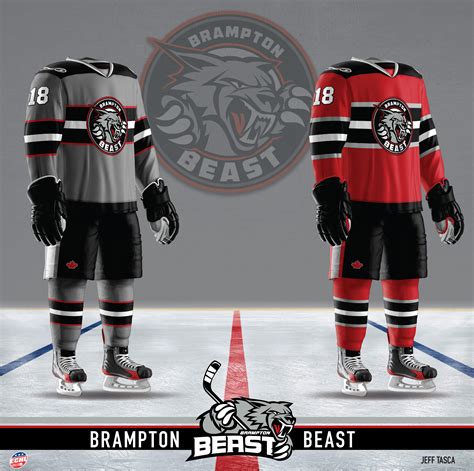 A Couple Of 3rd Jersey Concepts And A Logo Idea For The Brampton Beast