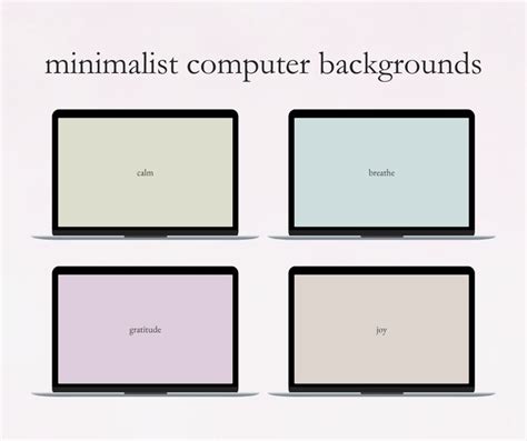 Minimalist Computer Backgrounds Digital Downloads - Etsy