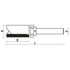 Hw Flush Trim Bits With Upper Ball Bearing Guide Z Sistemi Klein