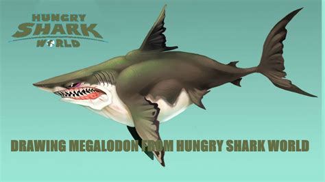 40+ Megalodon Hungry Shark Coloring Pages