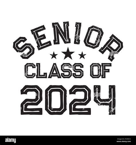 Seniors Class Of 2024 Vector Tshirt Design Stock Vector Image And Art