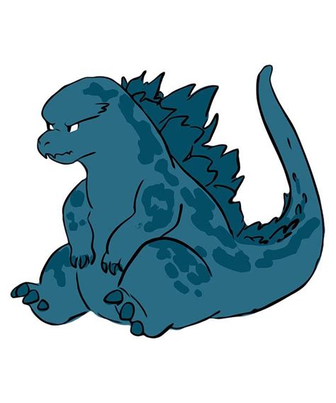 BABY GODZILLA by vectorizedart | Godzilla, Tattoo design drawings, Anime