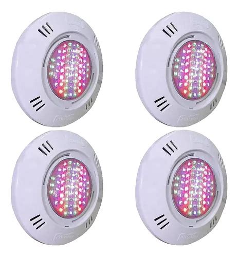 Kit De 4 Luces LED Para Piscinas Smd 5 W Sodramar Color RGB 110 V