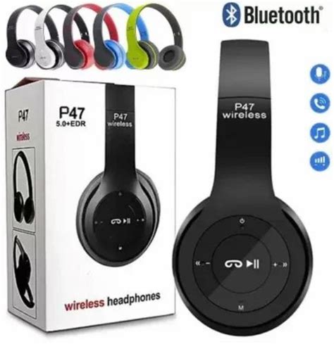 Over The Head Multicolor P Wireless Headphone Cash On Delivery