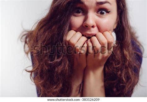 Woman Afraid Fear Stock Photo 383126209 Shutterstock