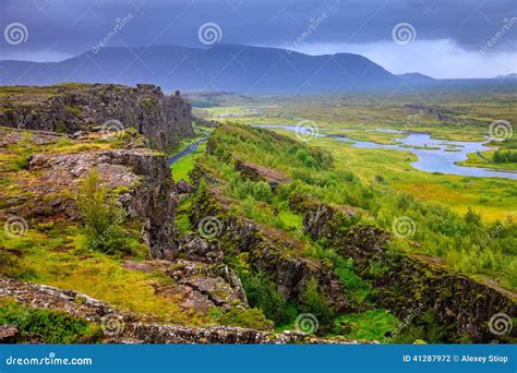 Thingvellir National Park Rift Valley Stock Photo - Image: 41287972