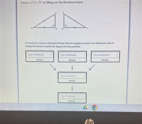 Solved Prove JV By Filling Out The Flowchart Below For Chegg