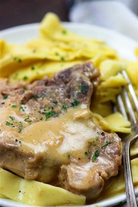 Crock Pot Smothered Pork Chops — Buns In My Oven