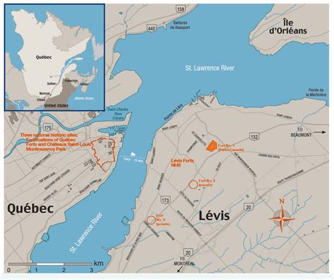 Fortifications Of Québec National Historic Site Of Canada Including