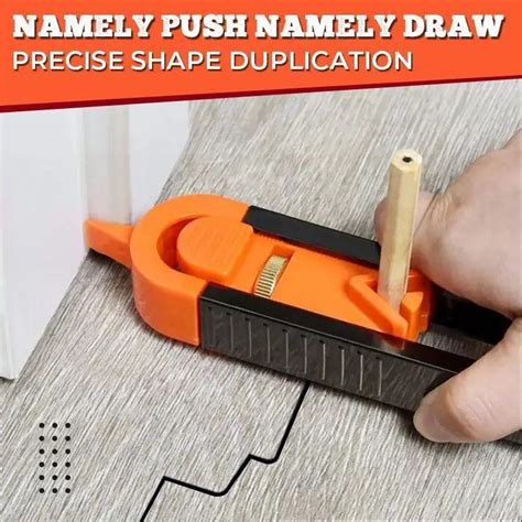 Precise Profile Scribing Ruler Contour Gauge With Lock