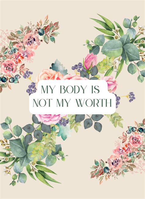 Body Positive Affirmation Art Printable Positive Body Image Body Neutrality Self Worth I Mental