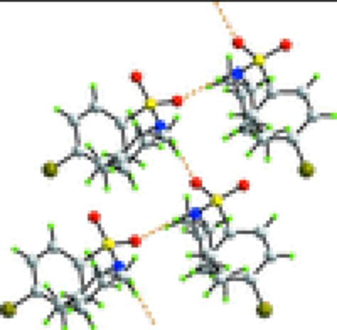 A View Of The Supramolecular Chain Along The B Axis In I Mediated By Download Scientific