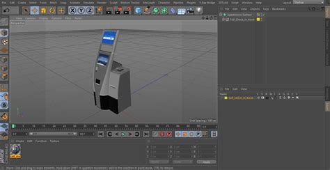 Self Check In Kiosk 3d Model 59 3ds Blend C4d Fbx Max Ma Lxo