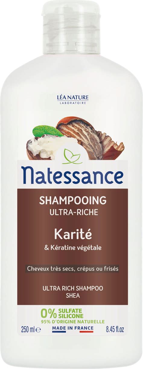 Natessance Shampoing Ultra Nourrissant Karité Kératine 500 ml Ecco