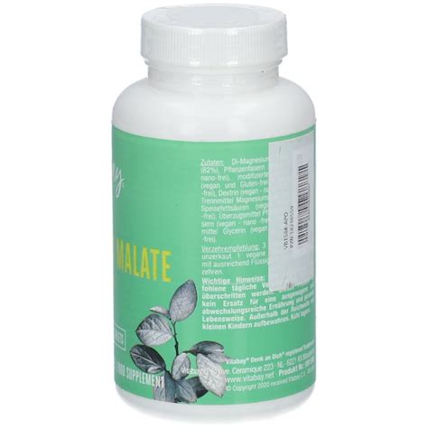 Vitabay Magnesium Malate 1000 Mg 180 St Shop Apotheke