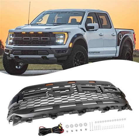 Ford F150 2021 2023 Raptor Style Replacement Front Bumper Grille Grill Jcarpart