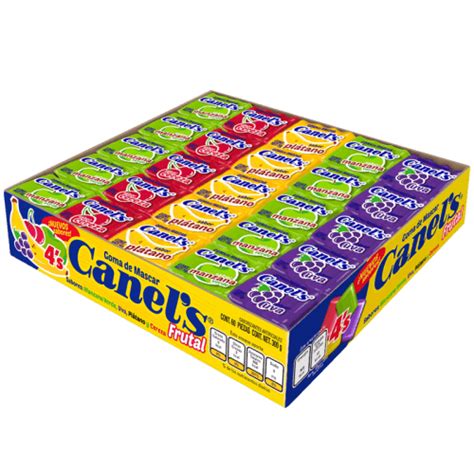 4 Piece Chewing Gum Fruit Flavors Tray Canel S