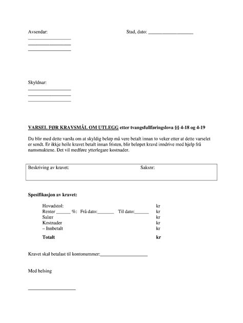 Fillable Online Politi Avsendar Stad Dato Politino Fax Email Print