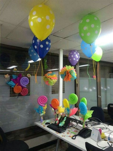 Decoración Cumpleaños Oficina Cubicle Decoration Pinterest