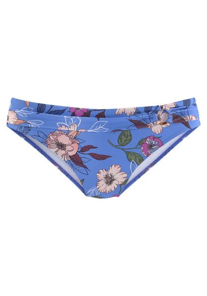 S Oliver Bikini Hose Maya Blau Bedruckt