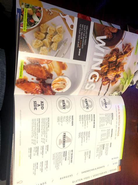 Menu At Wings And Rings Restaurant Rapid City