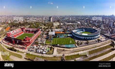 Racing Club stadium and Inependiente stadium in Avellaneda neighborhood, they're 2 blocks away ...